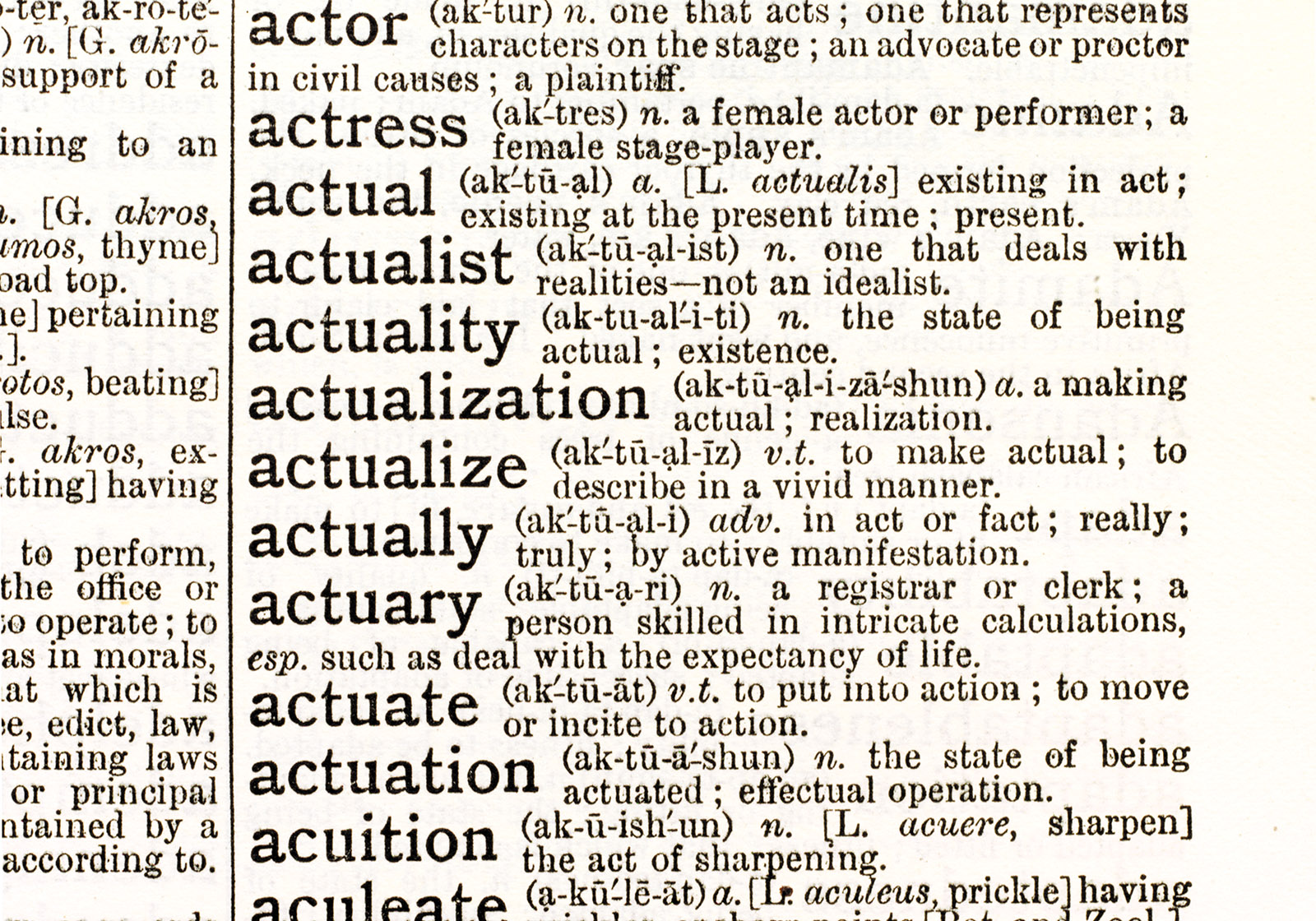 Collins Graphical Dictionary, 1890s, detail