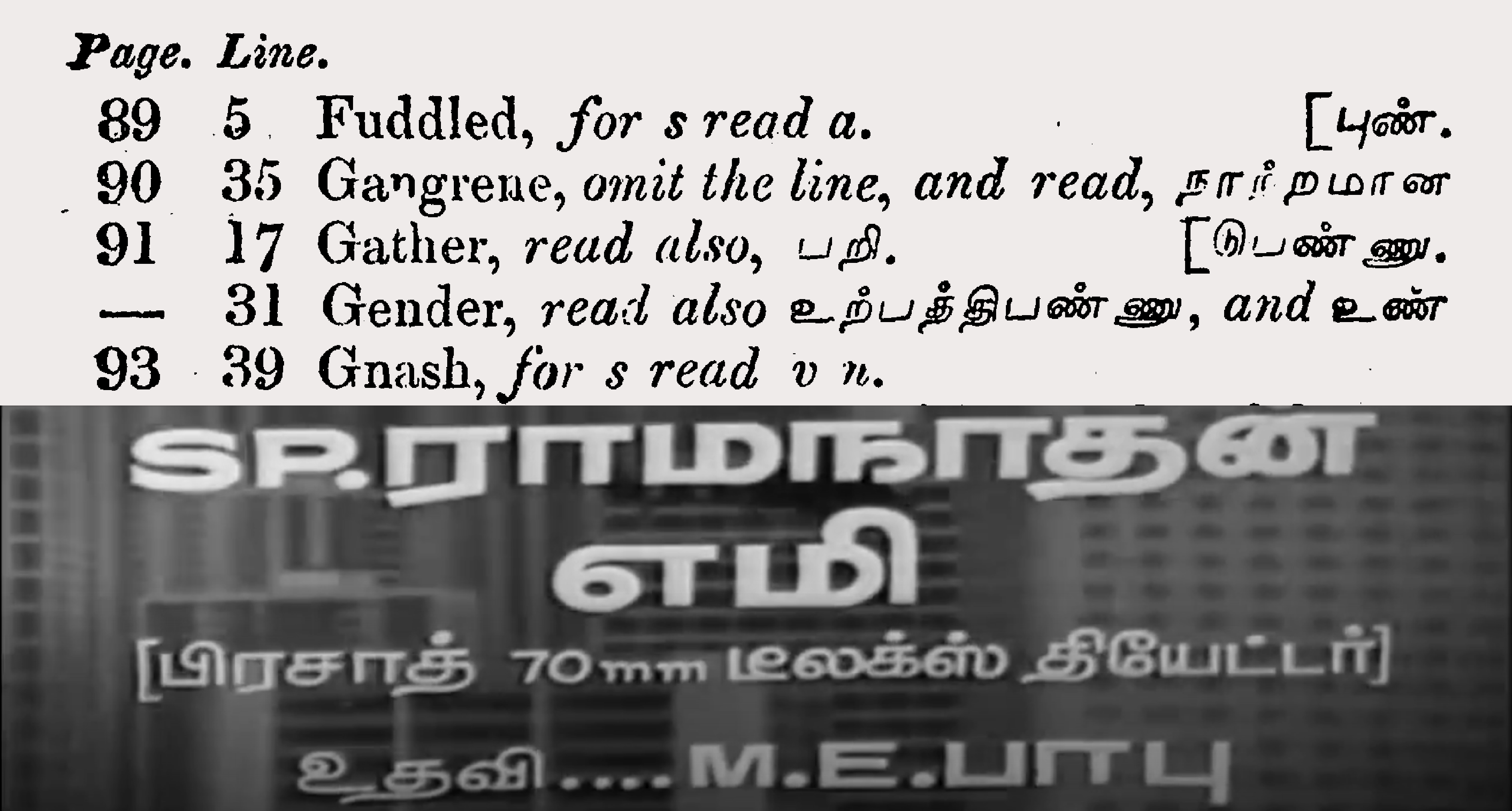 Tamil Book and Film
