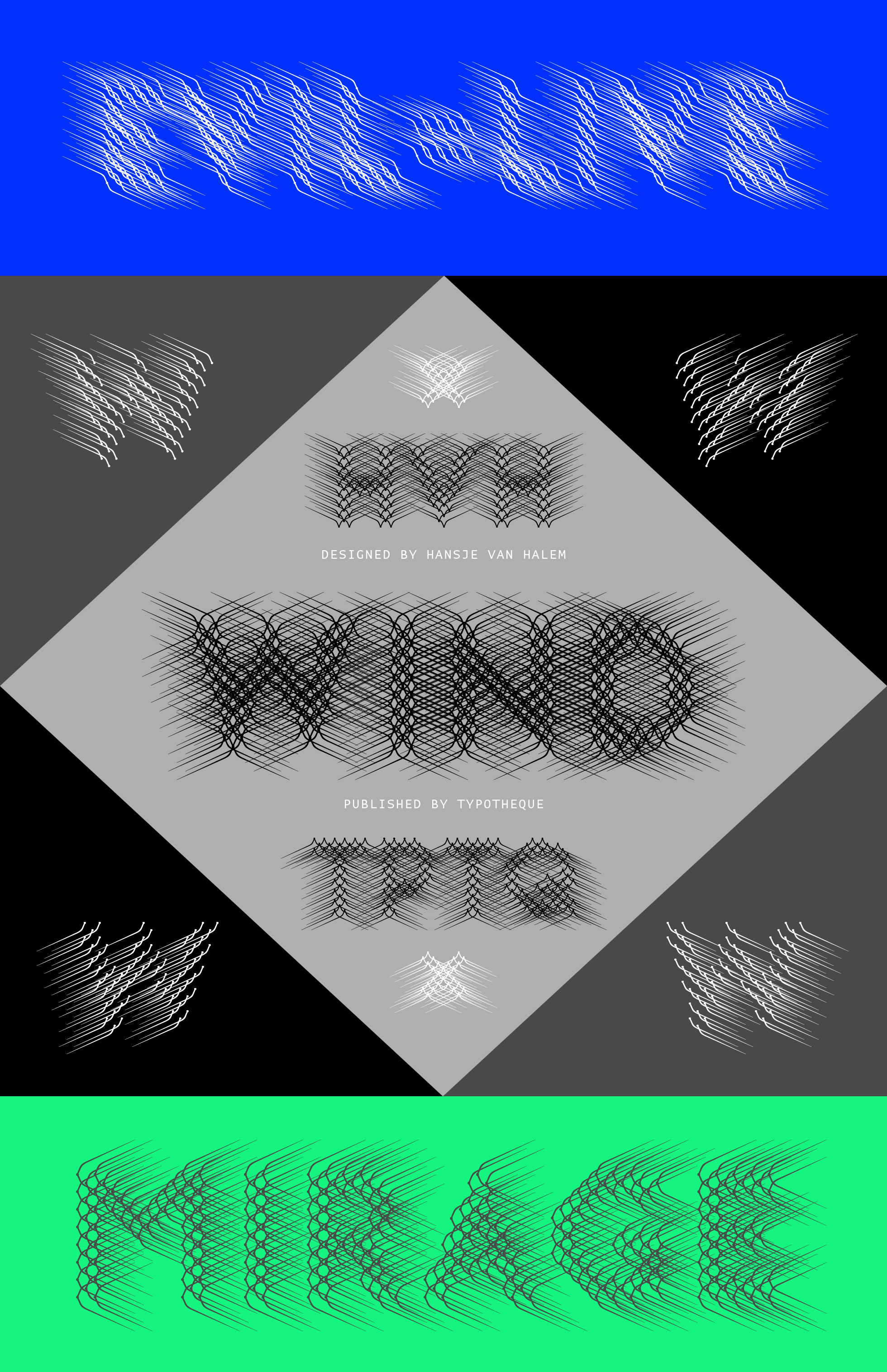 Wind layering typeface