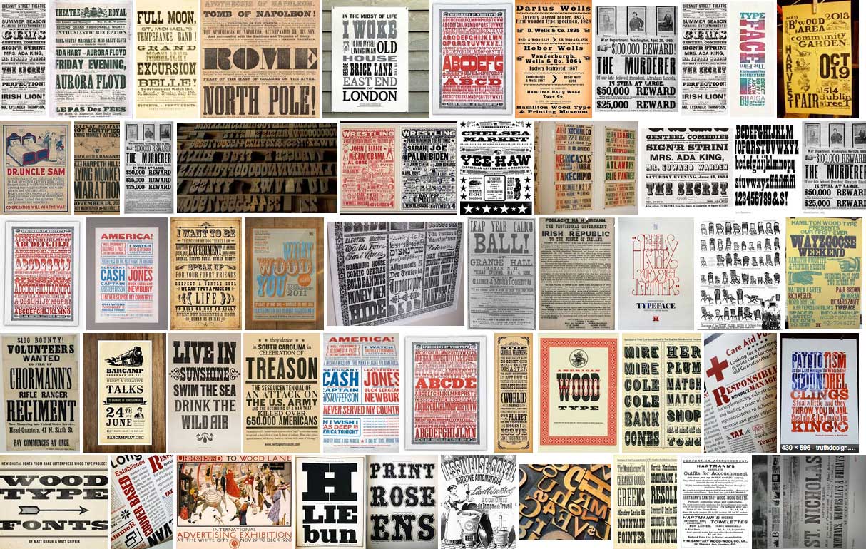 Woodtype poster