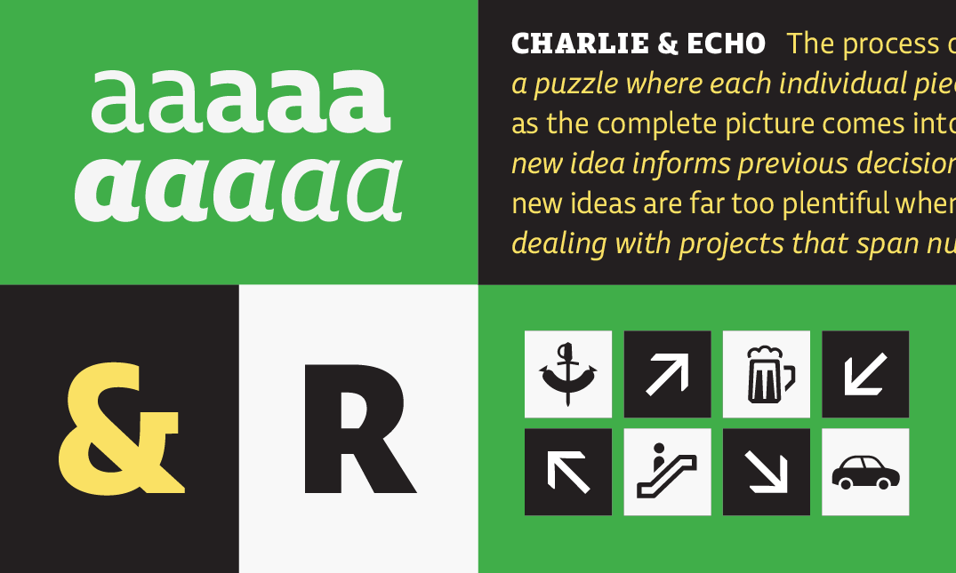 Charlie & Echo typefaces